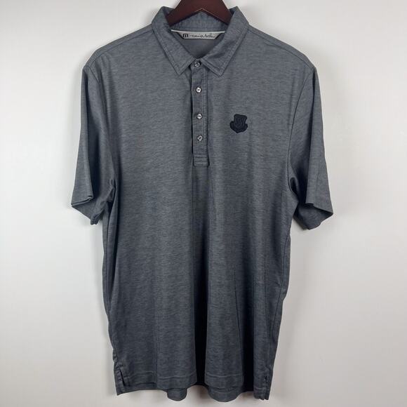 Travis Mathew Shirt Men's Large Short Sleeve Golf Polo SJH Golf Club Gray - Picture 1 of 7